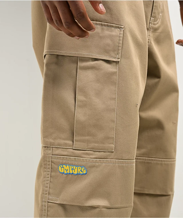 ★E.B.M★ Out Pocket Cargo Pants EMP5WPT020 EPTM Men's Strap Cargo Pants, 5 Pockets, Standard Fit, Ankle