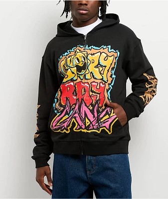 パーカー・フーディ GLOGANG Scattered Glo Zip Up Hoodie Glo Gang | Glo Gang Font Logo Zip Up Hoodie (Black) | Hoodi…