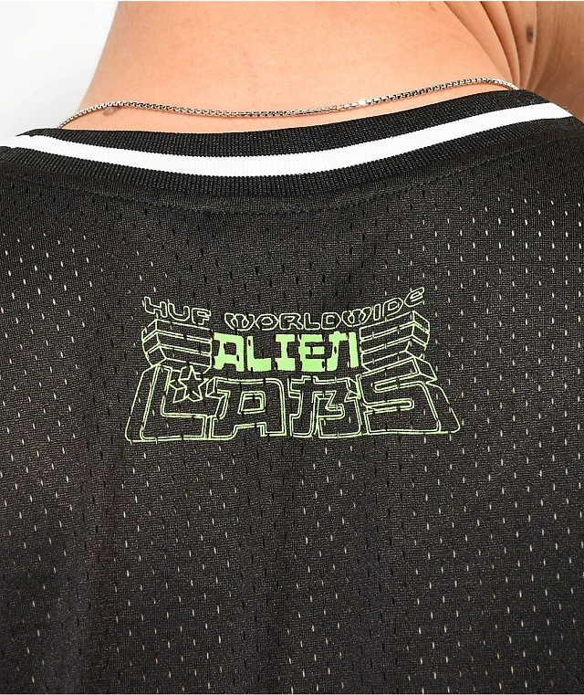 完売品 HUF ALIEN LABS BASKETBALL JERSEY 黒 楽天市場】【 アウトレット 】 HUF ハフ × ALIENLABS エイリアン