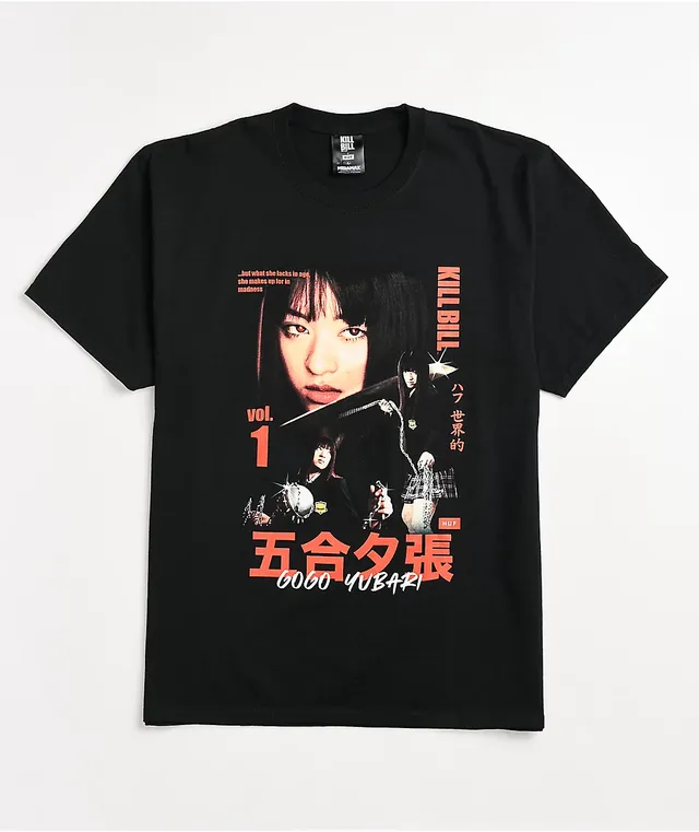 HUF x Kill Bill Gogo Yubari Black T-Shirt | Arden Fair