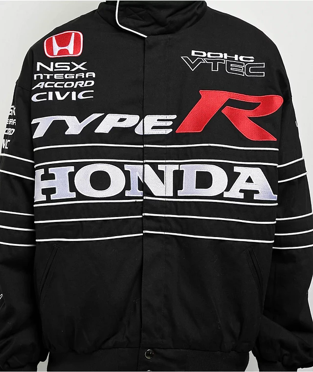 JT Racing x Honda Speed Black Racing Jacket | Connecticut