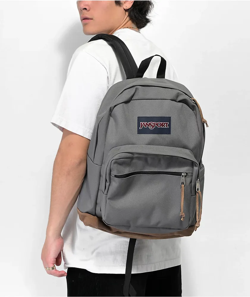 JANSPORT RIGHT PACK グレー Jansport Right Grey Backpack | MainPlace Mall
