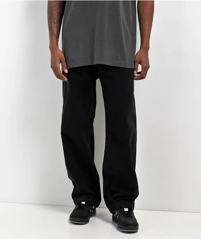 Krooked Eyes Black Denim Jeans at Hamilton Place in