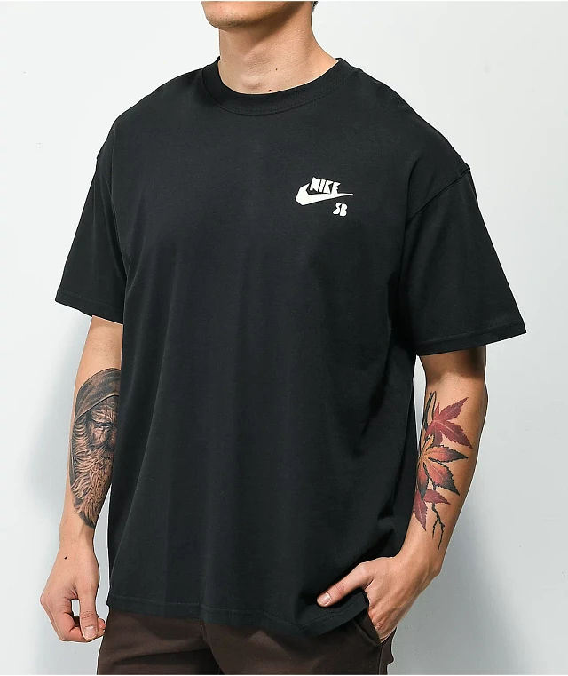 ★海外【NIKE SB】 Barking Mens Tee★ Nike SB Barking Black T-Shirt | Zumiez