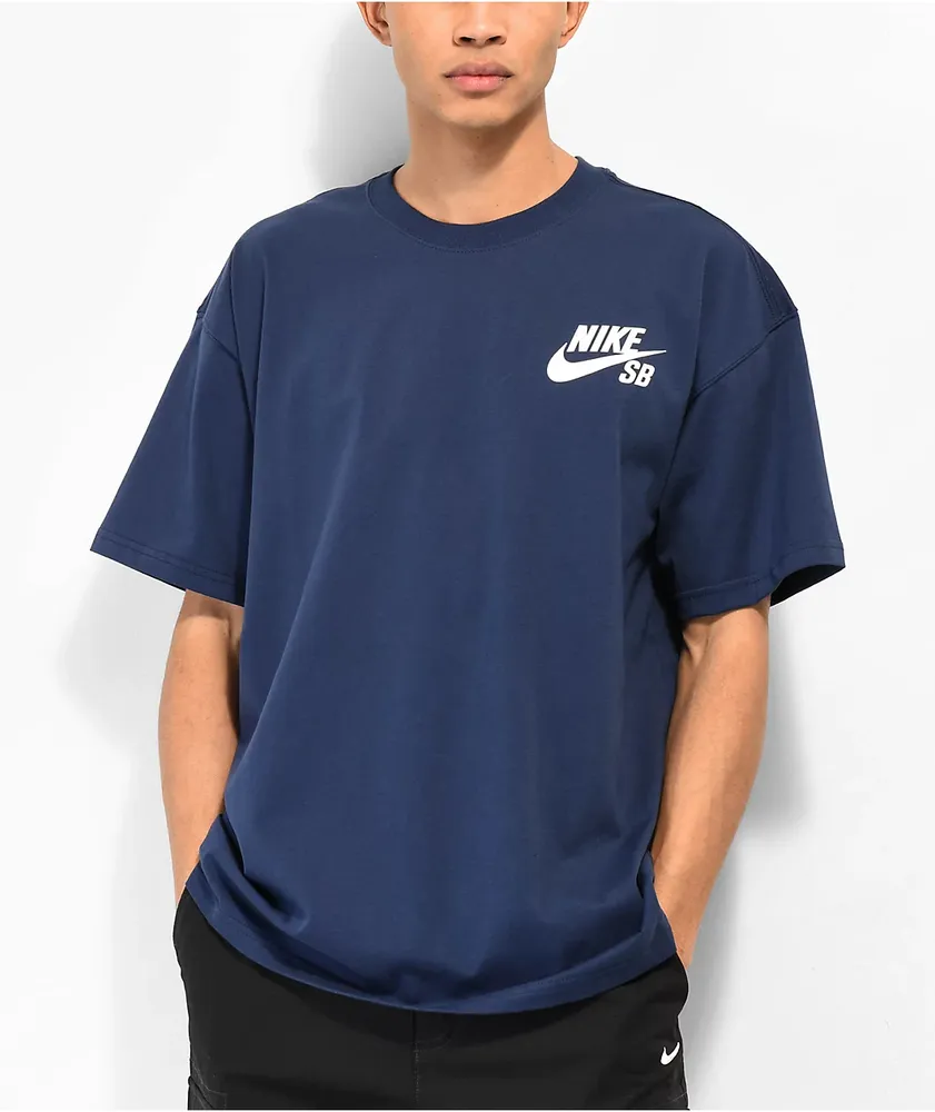 Nike SB Logo Midnight Navy T-Shirt | Arden Fair