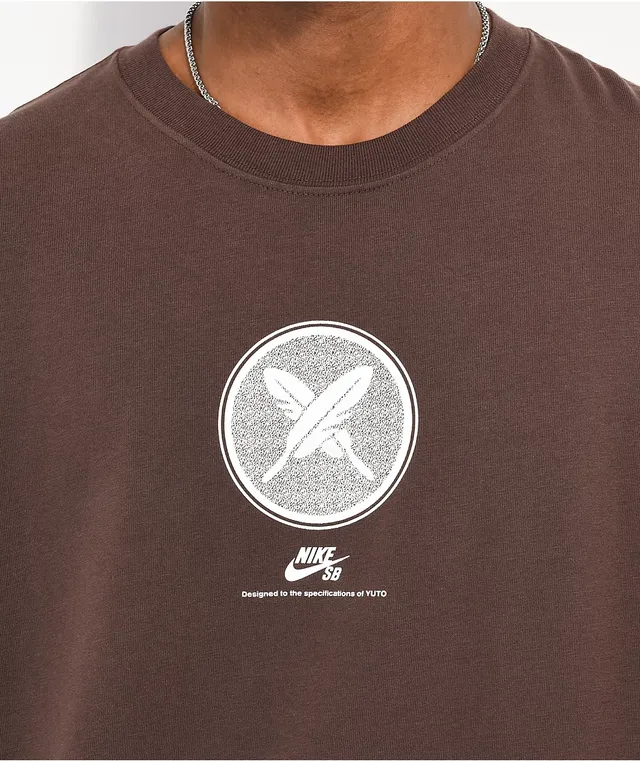 Nike SB Yuto Horigome Tシャツ M ブラウン Nike SB x Yuto Horigome T-Shirt - Baroque Brown | Flatspot
