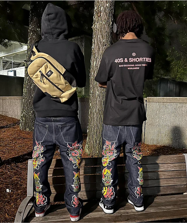 【Raucohouse】Damage Hall Black Denim Pants Raucohouse