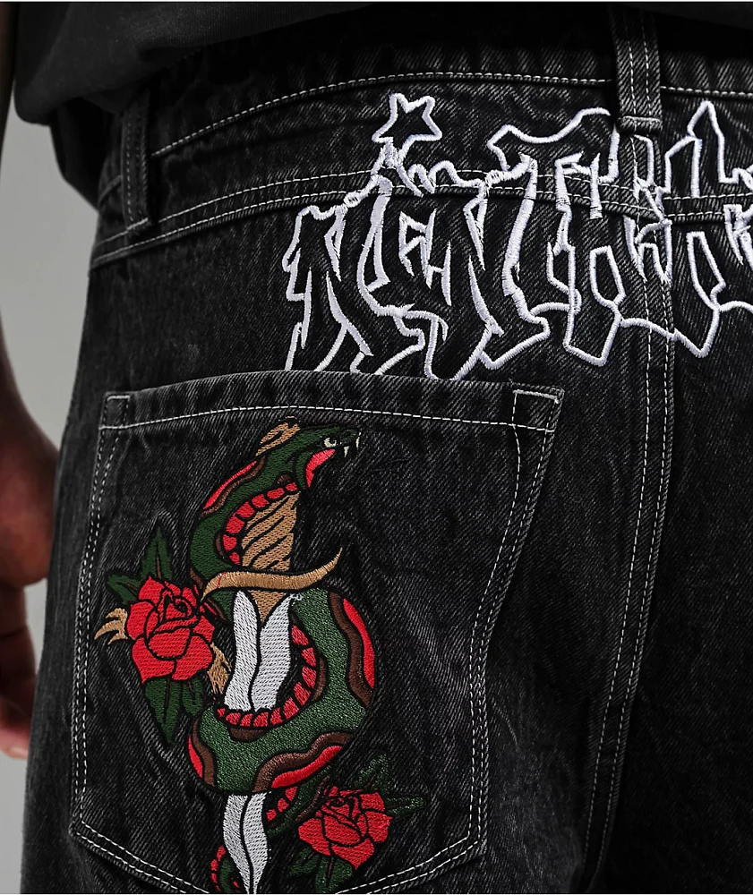 【Raucohouse】Damage Hall Black Denim Pants Raucohouse