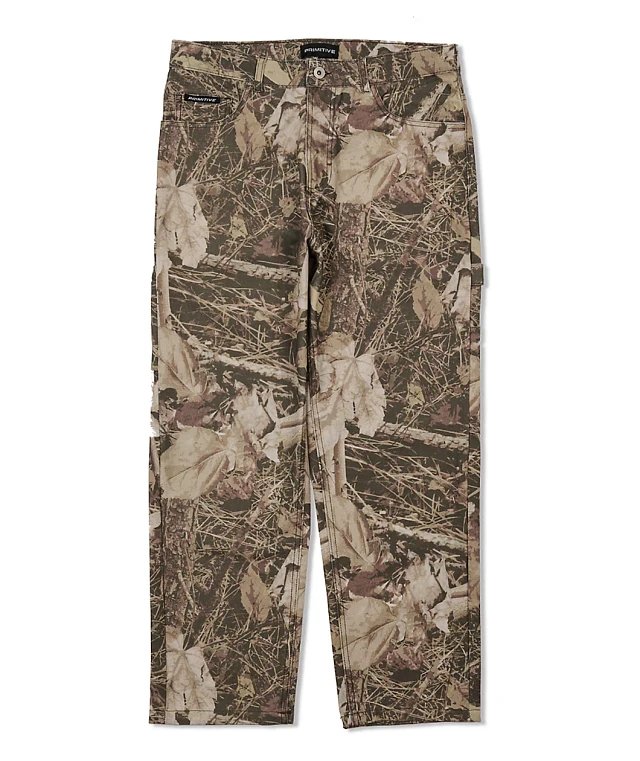 パンツ HUF GILMAN DOUBLE KNEE CAMO PANTS 34 HUF Gilman Double Knee Camo Carpenter Pants | Zumiez