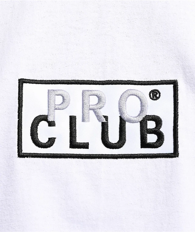 Pro Club Member Box Logo White T-Shirt | Connecticut Post Mall