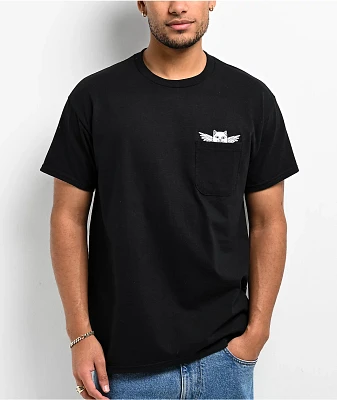 RIPNDIP x Cheech And Chong Cheech & Nerm Black Pocket T