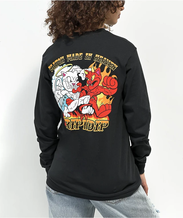 Ripndip Mother Mary L/S T-Shirt Sand Tシャツ RIPNDIP Mother Mary Sand Long Sleeve T-Shirt | Zumiez