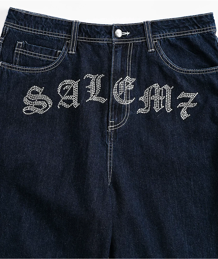 パンツ Live's 567 Customized Denim Jorts Salem7 Blingy Jorts Blue Denim Shorts | MainPlace Mall