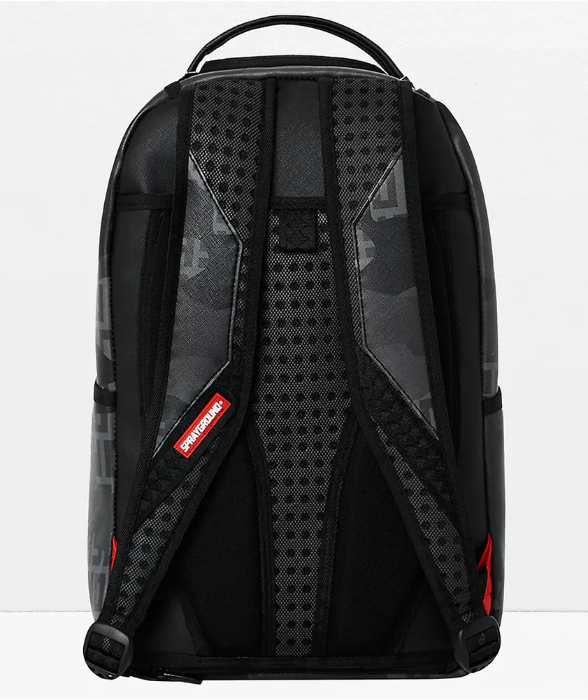た*い様 SPRAYGROUND ブラックバックパック グラフィックプリント Sprayground Camoinfinity DLX Black Backpack | Liberty Center