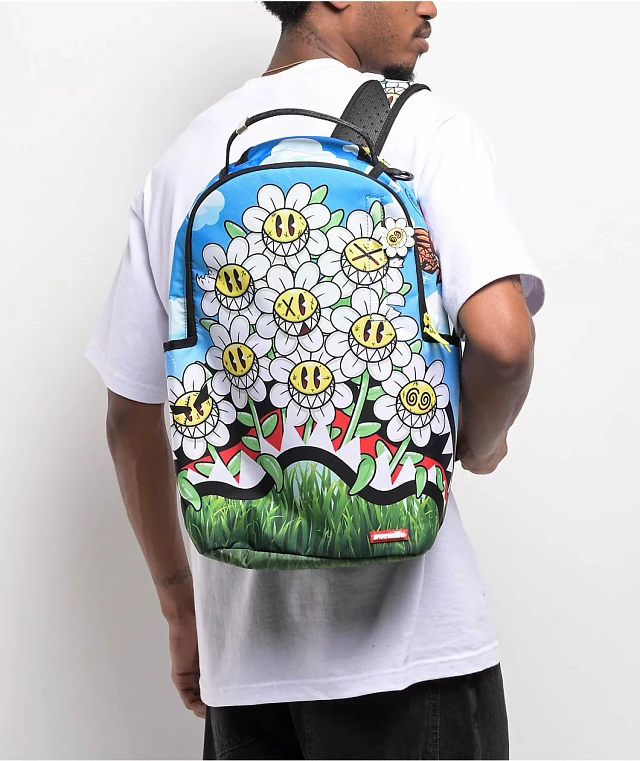 ★ ACOC★ Blooming BackpackGray 5008427515 Sprayground Crazy Daisies Backpack | Arden Fair