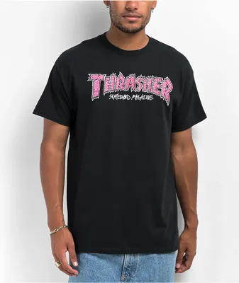 【THRASHER】 KRAK SKULLS T-SHIRTS - BLACK Thrasher Krak Skulls Black T-Shirt | Mission Valley