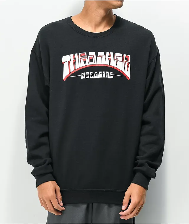 【THRASHER】 FIRME LOGO CREW [BLACK] THRASHER FIRME LOGO CREW/SWT XL-BLACK