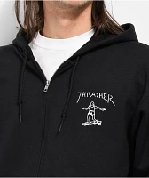 【THRASHER】 GONZ HOOD [BLACK/ORANGE] Thrasher Gonz Logo Black & Orange Hoodie | Zumiez