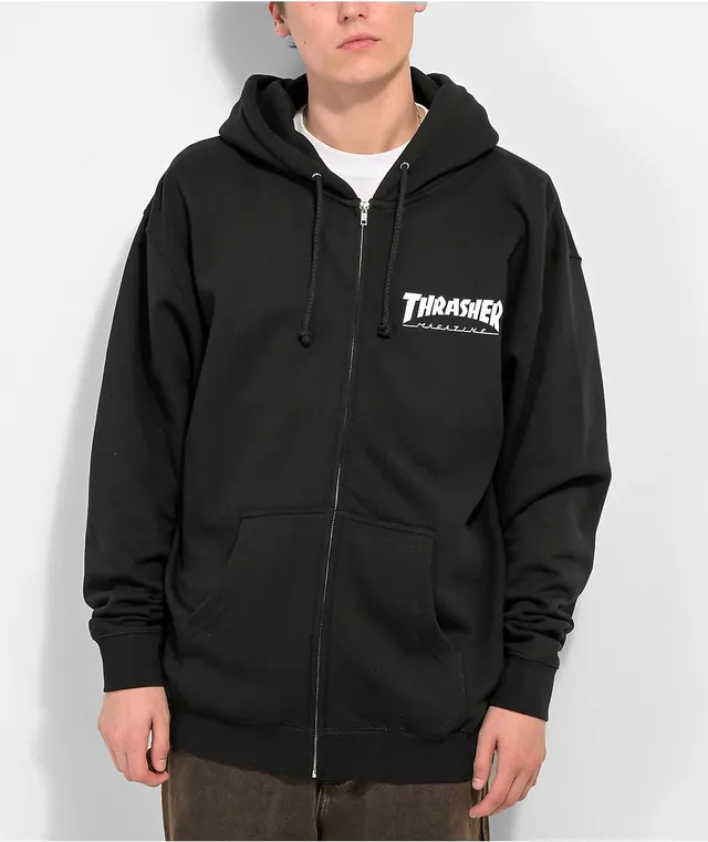 Thrasher Logo Black Zip Hoodie at Mall of America® in