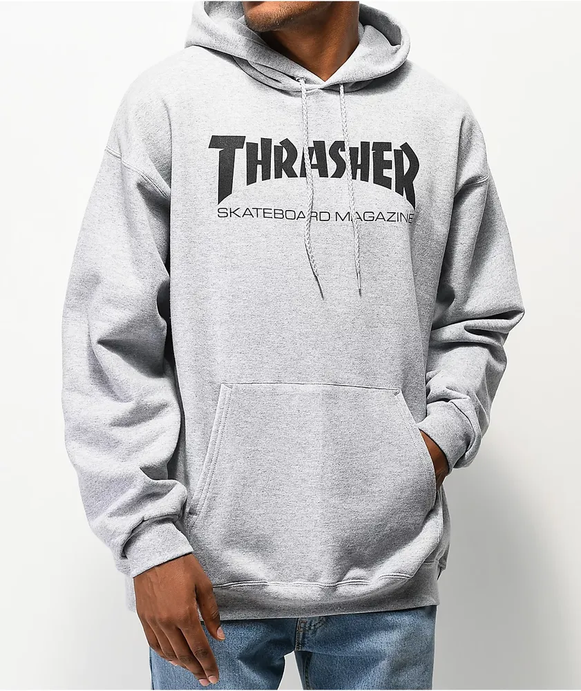 スケートボード SK8MAFIA THRASHED HOODIE GRAY M Sk8mafia Thrashed P/O Hooded Men's Sweatshirt - Athletic Grey