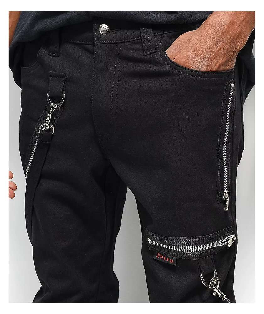 TRIPP NYC BLACK BONDAGE PANT ボンテージパンツ Tripp NYC Black Bondage Pants – Posers Hollywood