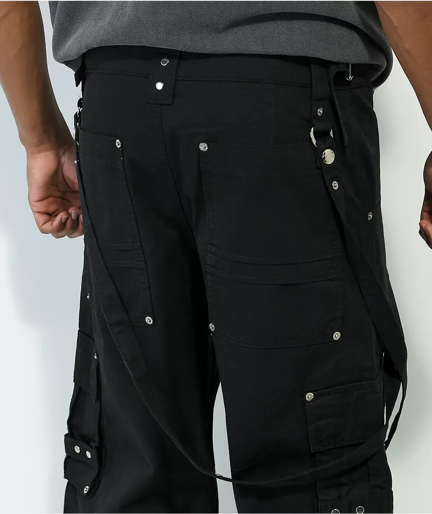 【TLLDAWN】BONDAGE CARGO 1/2 PANTS BLACK BONDAGE CARGO PANTS 2.0 — Troubled Waters