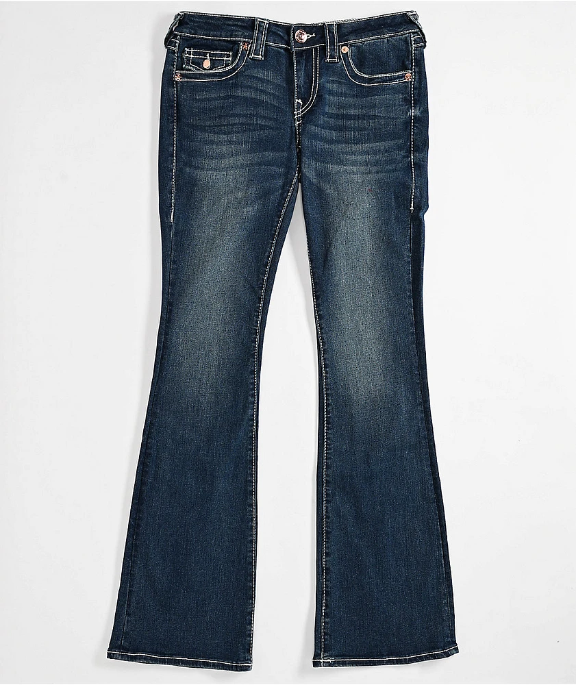 True Religion Becca Low Rise Big T Glowing Moon Bootcut