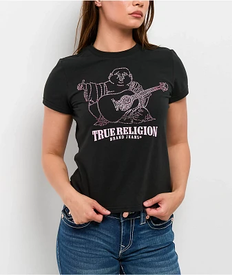 True Religion Crystal Logo Black T-Shirt | Liberty Center