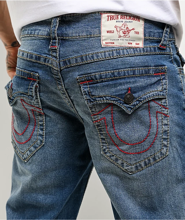 TRUE RELIGION MICKY BIG T W24 USA製 RICKY BIG T STRAIGHT JEAN - Dark Wash Muddy Waters | True