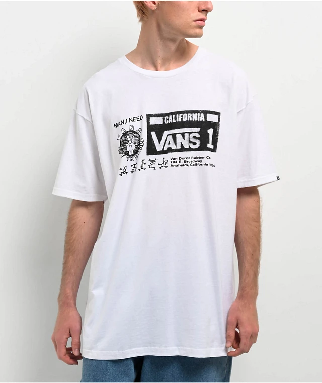 VANS × The BONEZ Limited Tee XL Vans Capped Mushroom White T-Shirt | MainPlace Mall