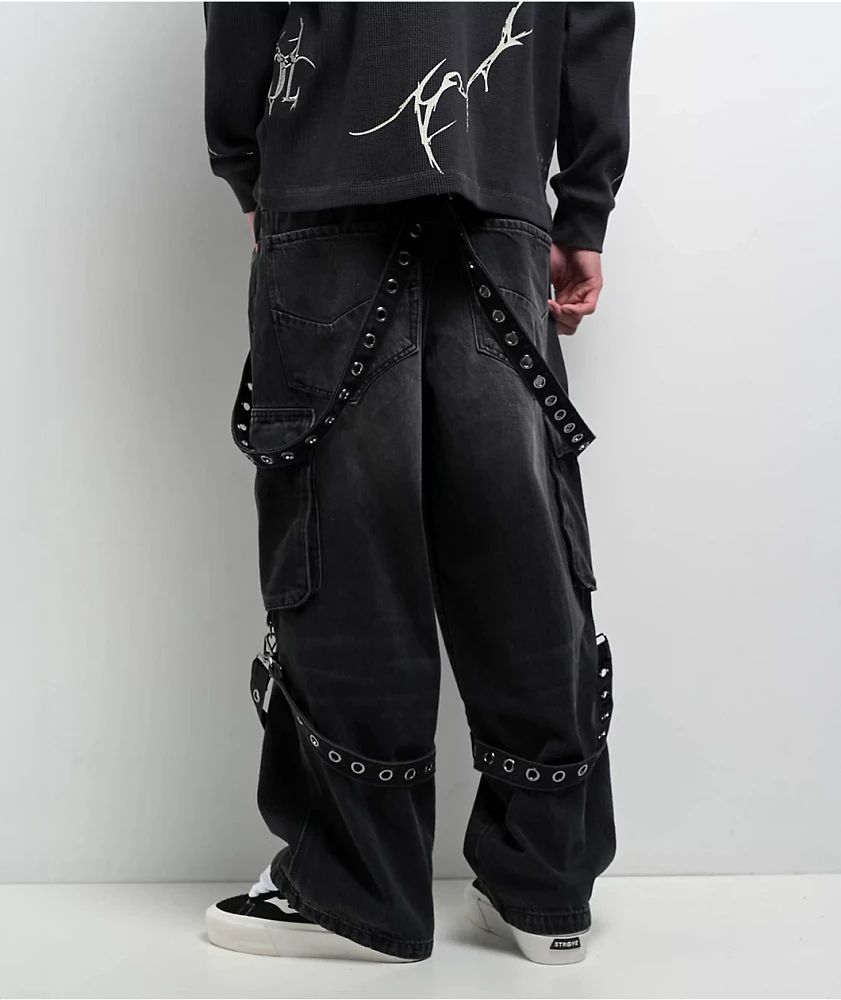 【Anyone more】Ooty brushed black denim wide pants Wide Leg Jeans – LEWKIN - CANADA