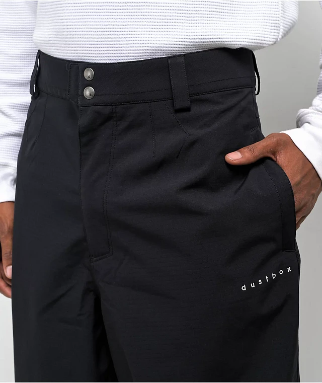 Volcom x Dustbox Black 10K Snowboard Pants at Hamilton Place