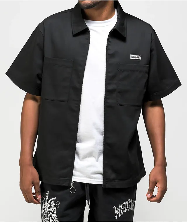 新品未使用》WELCOME BAPHOLIT ZIP WORK SHIRT Welcome Bapholit Long Sleeve Work Shirt - Grey – The Source