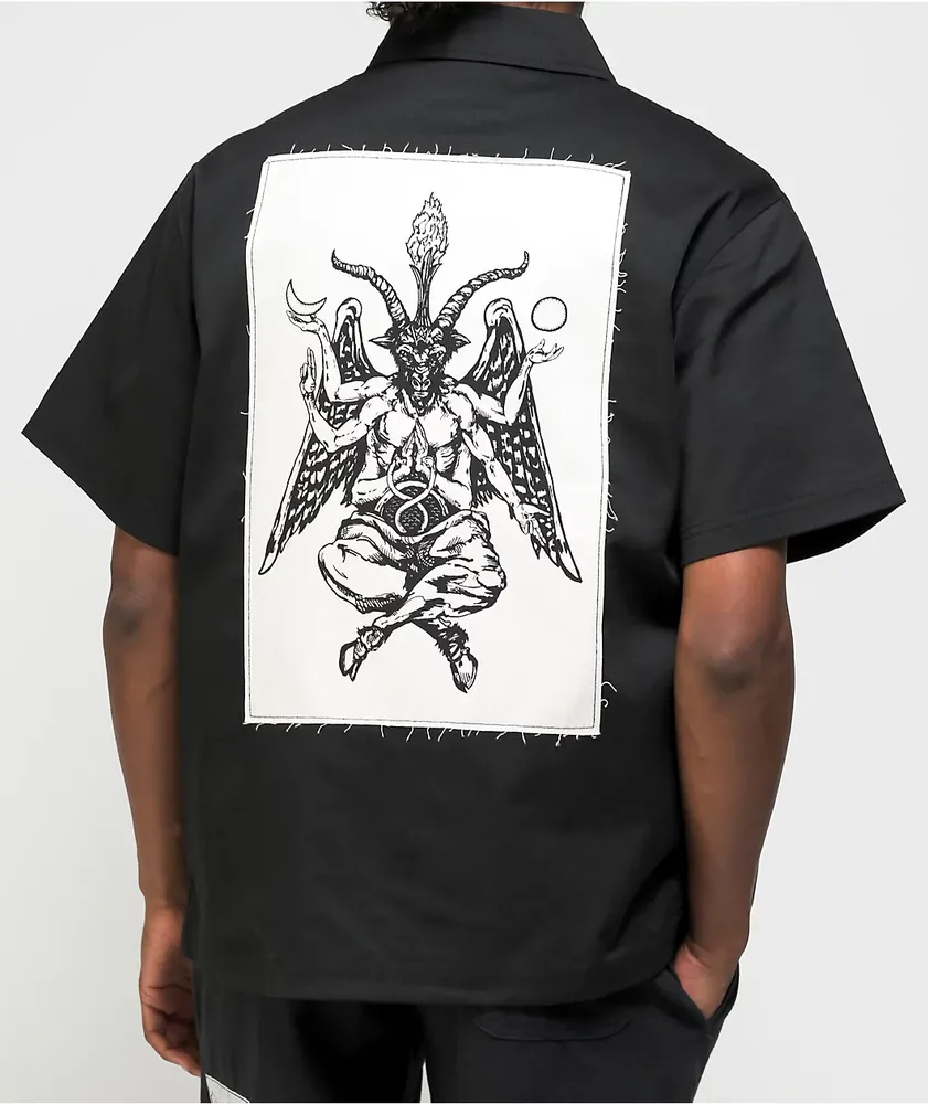 新品未使用》WELCOME BAPHOLIT ZIP WORK SHIRT Welcome Bapholit Black Short Sleeve Work Shirt | Pueblo Mall