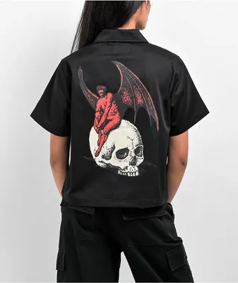 Welcome Bapholit Black Short Sleeve Work Shirt | Pueblo Mall