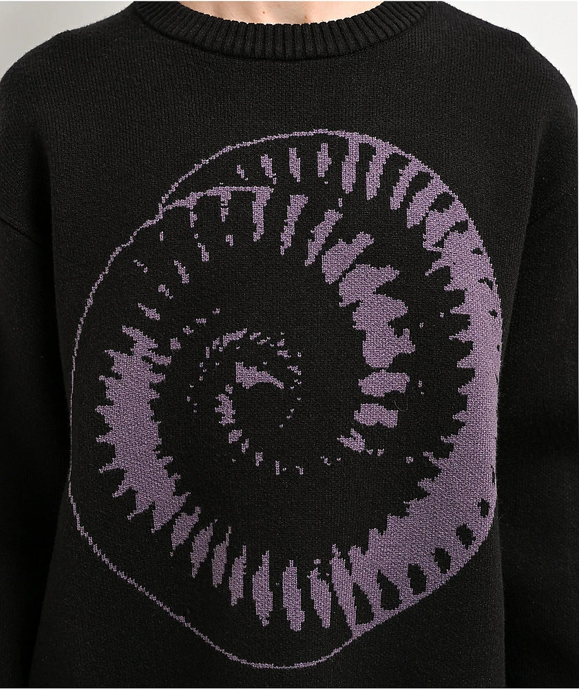 Welcome x Nine Inch Nails Spiral Black Knit Sweater | Arden Fair