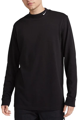 Nike Sportswear Essentials White Long Sleeve Mock Neck Top