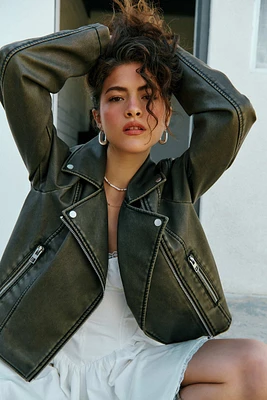 ZARA フェイクファージャケット　Mサイズ　ブラック ZARA ショート丈フェイクファージャケット - メルカリ