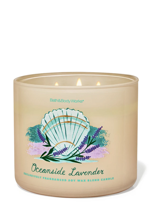 Bath & Body Works Oceanside Lavender 3-Wick Candle at Hamilton