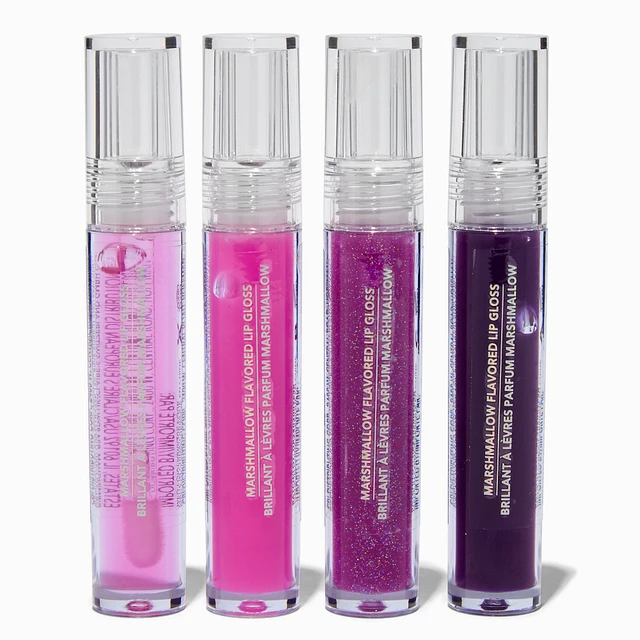 Claire's Plum Lip Gloss Set - 4 Pack | Arden Fair