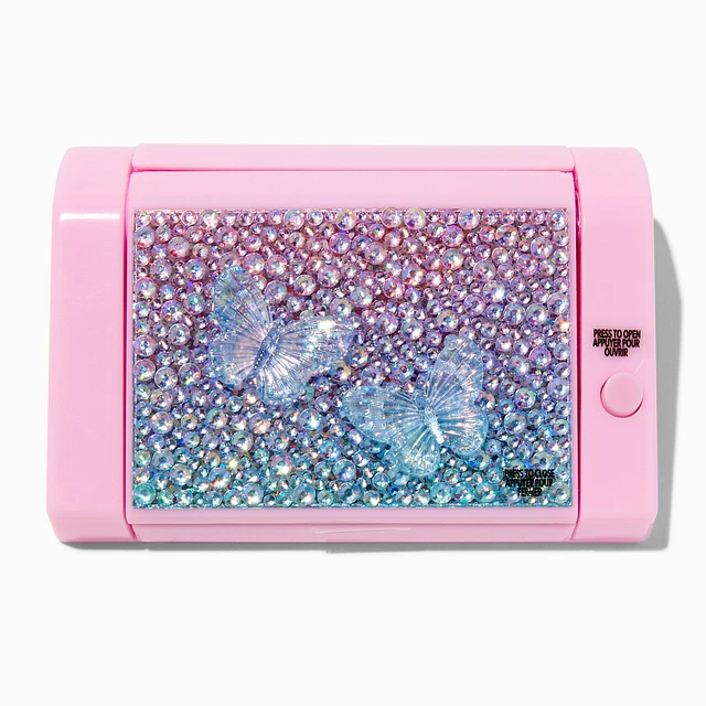 Claire's Butterfly Bling Pink Mechanical Lip Gloss Set at Hamilton