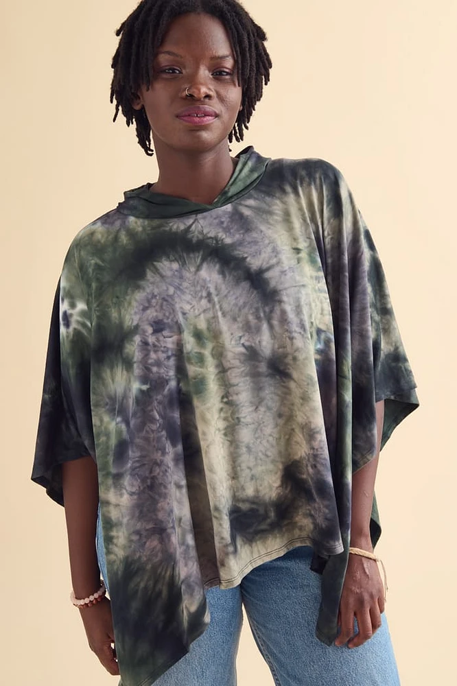 Earth Bound Trading Murky Soft Open Hooded Poncho at