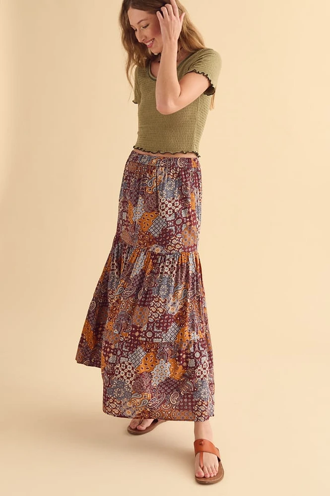 [ASIFCALIE] HEART MEDAL 2WAY HOOL SKIRT /追跡付 Crystal Heart Mini Skirt (2401S08288-SCARLET)