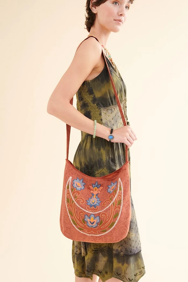 Earth Bound Trading Boho Sunflower Crossbody Bag at Hamilton
