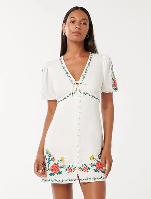 ワンピース her lip to Embroidery Poplin Mini Dress Her lip to on X: 