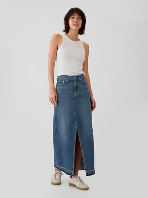 We The Free Catch Sun Denim Maxi Skirt at MarketFair Shoppes