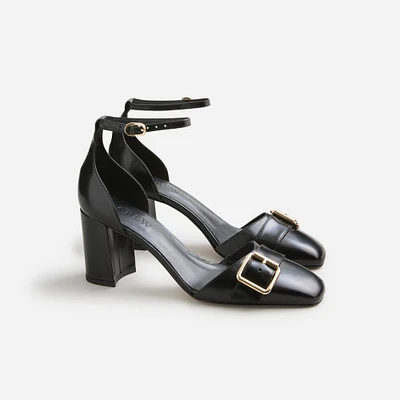 Megalace leather slingback clogs メガレース サンダル Megalace leather slingback clogs in black - Rick Owens