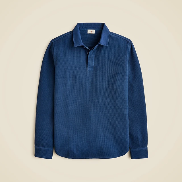 美品、ROKU SHEER JAQUARED RUGBY SHIRT KNIT 6（ロク）の「＜6(ROKU)＞SHEER JAQUARED RUGBY SHIRT KNIT