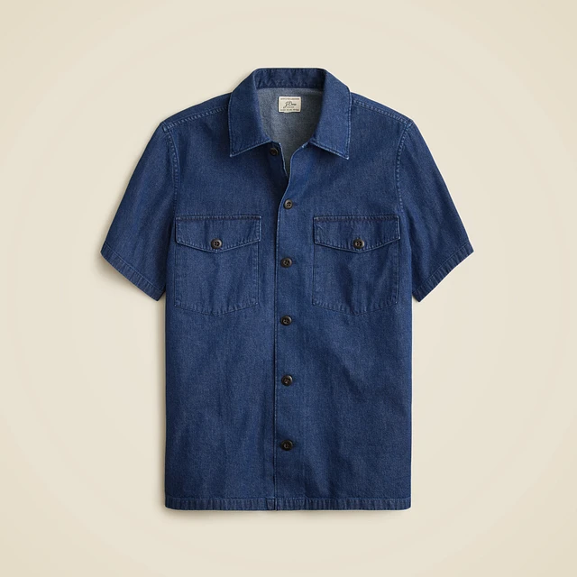J.Crew Midweight denim western shirt at Hamilton Place in