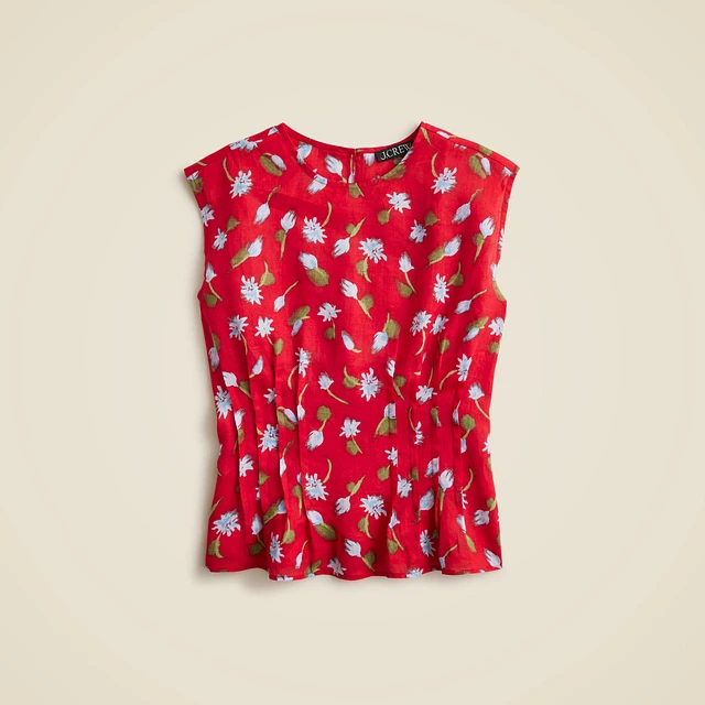 トップス SIMPLE DOUBLE COLOR CHECK TOP QINSEN Women's Square Neck Sleeveless Double-Layer Tank Tops